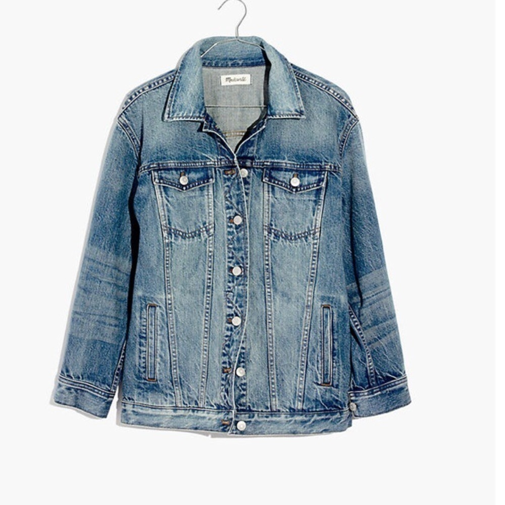 Madewell Oversized Trucker Jean Jacket in Capstone Wash Size XXS - Picture 2 of 12